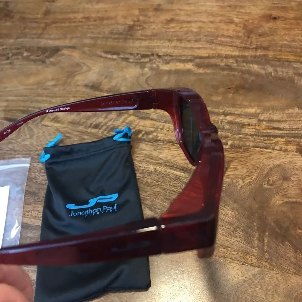 Jonathan Paul Celeste Polarized Fitovers with Pouch-burgundy